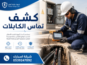 كشف اعطال الكابلات بالرياض